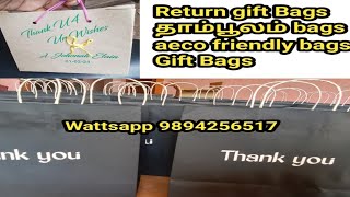 Gift bags Return gift bags paper carry bags paper bags customised gift bags [upl. by Okram8]