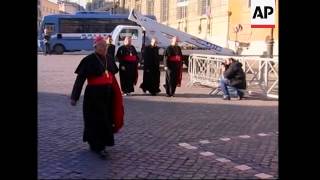 Cardinals arrive for preconclave meeting [upl. by Nadine]