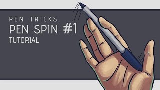 Pen Tricks Pen Spin 1 Tutorial [upl. by Aicital]