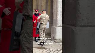 Captain and cavalry ♥️🇬🇧🙏The King’s Life Guard highlights horse london hisrory travel [upl. by Tehr]