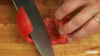 How to Core a Tomato  CHOW Tip [upl. by Leandre]