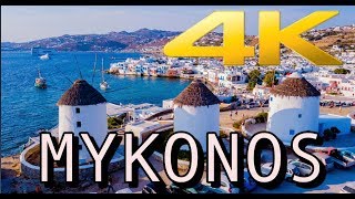 Beautiful Mykonos Greece in 4K HD [upl. by Sseb]