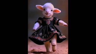 Cute Baby Lamb 🐑 Dance 🩰 [upl. by Fay85]