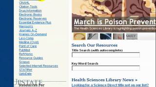 Chapter 2  Accessing MEDLINE Ovid at the Health Sciences Library [upl. by Ecirtaeb]