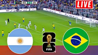 Brazil vs Argentina live Score  2026 Fifa World Cup Qualified Conmebol  Aargentina vs brazil [upl. by Ciapas]