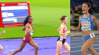 Beatrice Chebet wins Nadia Battocletti in Womens 10000M Olympics Paris 2024 for Gold amp Nadia Silver [upl. by Odilia]