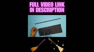 Make Witch Broom With Paper For Halloween shorts howto witchbroom origami halloweencrafts [upl. by Parsons72]