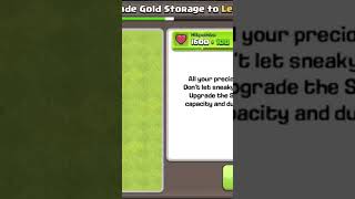 GOLD STORAGE LEVEL 1 TO MAX coc clashofclans music [upl. by Darce]