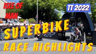 TT 2022 Superbike Race Highlights  Start FlyBy Pits Podium John McGuinness 100th Race Start [upl. by Pahl]