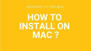 Readiris 17 Mac How to install on Mac [upl. by Suoicserp948]