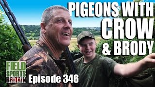 Fieldsports Britain  Pigeonshooting with Crow and Brody [upl. by Hilar]