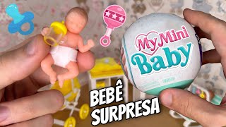 NOVO BEBÊ SURPRESA MY MINI BABY PARECE BEBÊ REBORN DE SILICONE CONTINUANDO A COLEÇÃO PETER TOYS [upl. by Janice636]