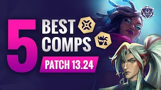 5 BEST Comps in TFT Patch 1324B  Set 10 Teamfight Tactics Guide [upl. by Ahseiyk610]