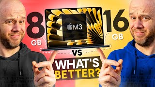 8GB vs 16GB M3 MacBook Air  DOES IT ACTUALLY MATTER [upl. by Ailel]