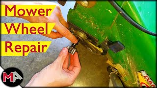 Repairing Lawn Mower Wheels [upl. by Nylsirhc]