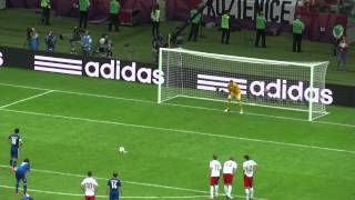 EURO 2012 Opening match Poland Greece Tytoń Saves Penalty Tytoń Broni Rzut Karny [upl. by Icam]