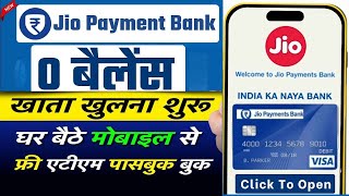 Jio Payment Bank Zero Balance Account Details  jio bank account open kaise kare  jio bank charges [upl. by Ahseiat]