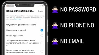 How to recover your Instagram account Lost Password Hacked No Access to Email [upl. by Brozak]