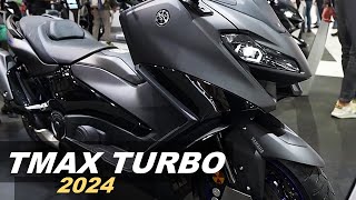 2024 YAMAHA TMAX TECH MAX  With Good TURBO Sensations [upl. by Aihcrop284]