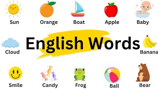 30 First Basic Words  Learning English Vocabulary [upl. by Aitetel]