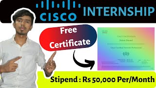 Cisco Internship 2021  Cisco Hiring Interns 2021  Free Internship Certificate [upl. by Pavel]