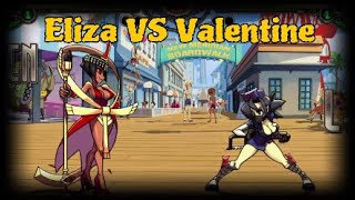 Eliza VS Valentine  SKULLGIRLS 2nd Encore [upl. by Anirtap]