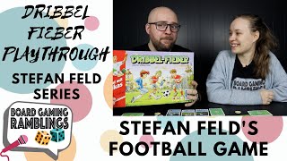 Playing Stefan Feld’s obscure football game Dribbel Fieber Playthrough series [upl. by Lleihsad372]