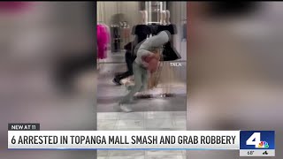 6 arrested in Topanga Westfield mall robbery [upl. by Putnam]