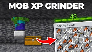 Simple Zombie amp Skeleton Mob Spawner XP Grinder  Minecraft 121 Tutorial [upl. by Hansen]