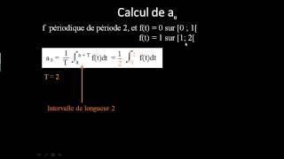 Exemple avec une fonction T périodique  b calcul du coefficient de Fourier a0 [upl. by Adriane]