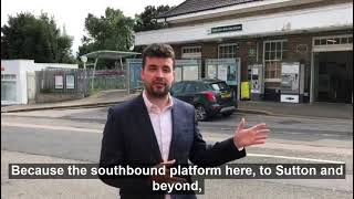 Elliot Colburn MP launches Carshalton Beeches Station Campaign [upl. by Schou53]