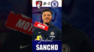 Bournemouth 01 Chelsea FC Jadon Sancho CFC Debut Stats Highlight [upl. by Enerol]