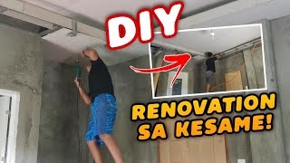 DIY RENOVATION SA KISAMECEILING PAANO MAGKABIT NG HARDIFLEX KISAME [upl. by Lasley]