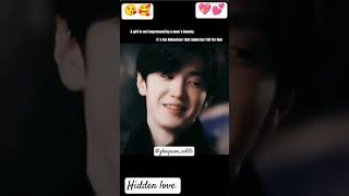 HIDDEN LOVE 💖💖 hiddenlove chenzeyuan cdrama trending zhoulusi [upl. by Oecile658]