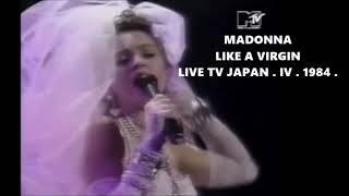 Madonna  Like a Virgin  Live TV Japan IV  1984 [upl. by Dachy961]