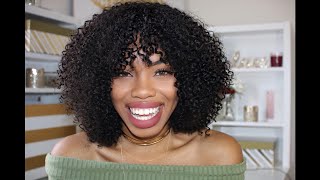 Still cant believe I DIY this Curly Wig with Bangs in 30 MINUTES😆 hergivenhair [upl. by Tessil482]