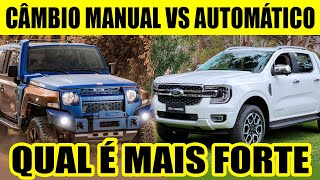 CÂMBIO AUTOMÁTICO OU CÂMBIO MANUAL QUAL É MAIS FORTE QUAL DURA MAIS [upl. by Amador]