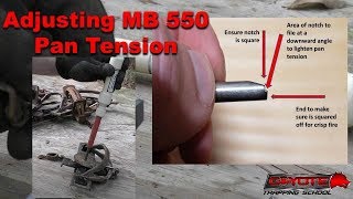 MB 550 Pan Tension Adjustment [upl. by Pauwles]