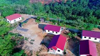 Rumah Kebun Footage Drone Kampung Ulu Rokan Gemencheh [upl. by Elbag]