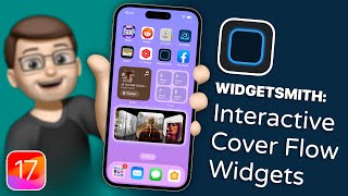 AMAZING WIDGET ALERT Interactive iPod Cover Flow from Widgetsmith [upl. by Eahsal]