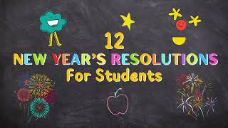 12 New Years Resolutions for Students 2024  How To Guide 🎇 [upl. by Sparhawk]