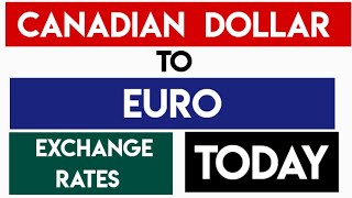 1 CAD to EUR  Convert Canadian Dollars to Euros Currency Exchange Today 6 September 2024 [upl. by Cram]