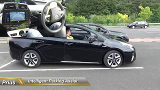 Toyota Prius 2017 How To Intelligent Parking Assist [upl. by Eupheemia858]