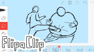 How to animate Fight scene in flipaclip  Flipaclip animation [upl. by Nikola25]