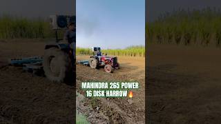 MAHINDRA 266 POWER 16 Disk HARROW mahindratochan mahindra mahindra265di jattlife tochen [upl. by Burrus]