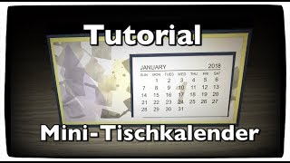 Tutorial Anleitung Mini Kalender Tischkalender Kalender selber machen Desktop Calendar DIY [upl. by Wernher]