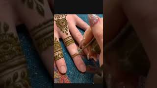 Fingers mehndi design tutorial Arabic viralvideo easymehndi youtubeshorts fyp [upl. by Riobard458]