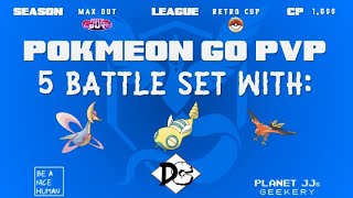 Pokémon GO PvP  Retro Cup 5 Rounds  Cresselia  Dunsparce  Talonflame [upl. by Enytnoel449]