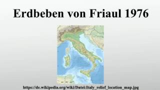 Erdbeben von Friaul 1976 [upl. by Elfont]