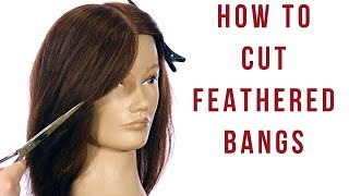 Feathered Layers Haircut Tutorial  How to Cut Feathered Bangs amp Face Frame  TheSalonGuy [upl. by Elinad]